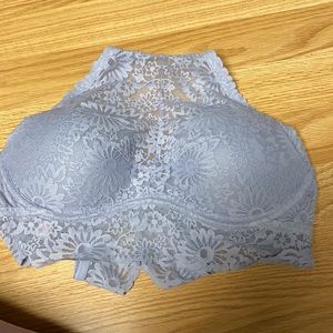 Victoria secret Padded lace high neck bra